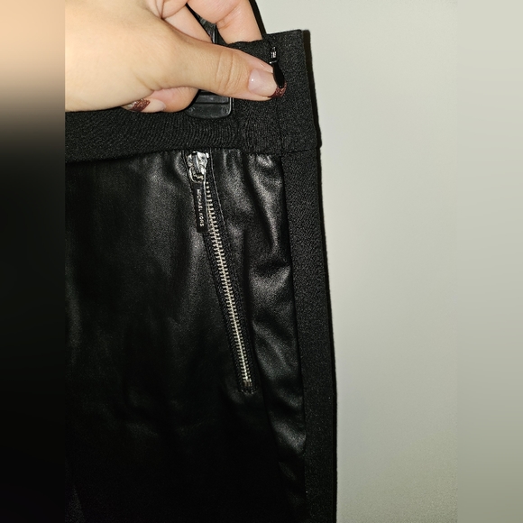 Michael Michael Kors Women's Mixed-Media Skinny Faux Leather Pants Leggings - Picture 4 of 9